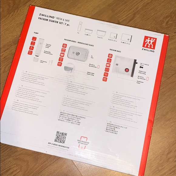 NIP Zwilling Fresh & Save Vacuum Starter Set - Picture 6 of 15